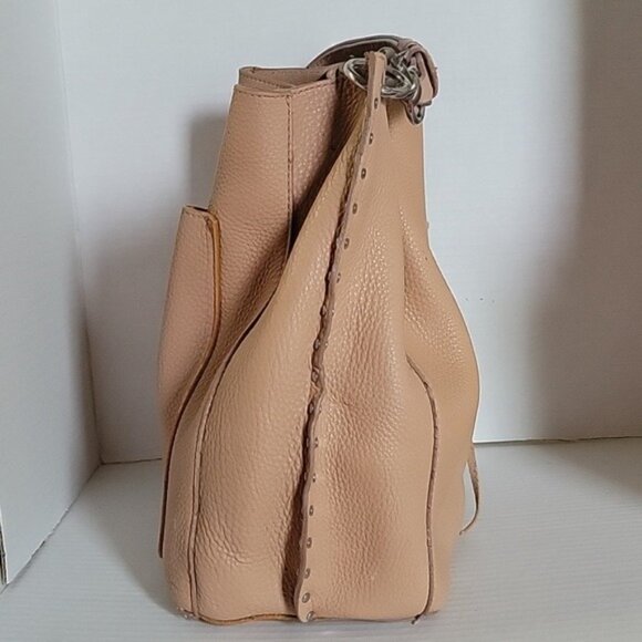 Rebecca Minkoff Bag DARREN DEERSKIN LEATHER SHOULDER Handbag Tote BLUSH WOMEN'S - Picture 3 of 15